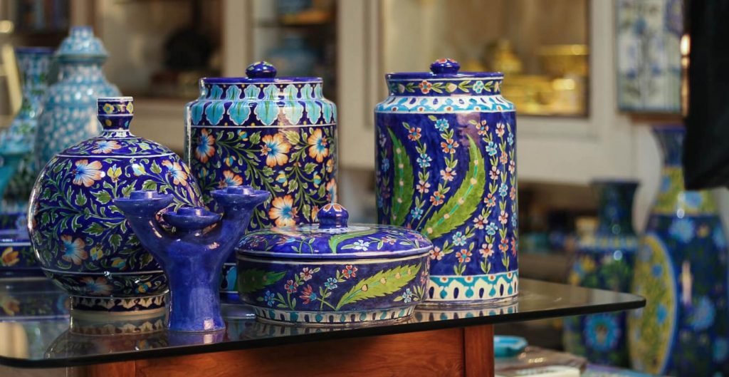 Jaipur Blue Pottery Jaipur Handicrafts Decorative Items Rayainn